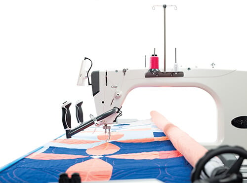 side profile of professional quilting machine